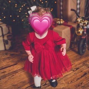 First impression red bow dress